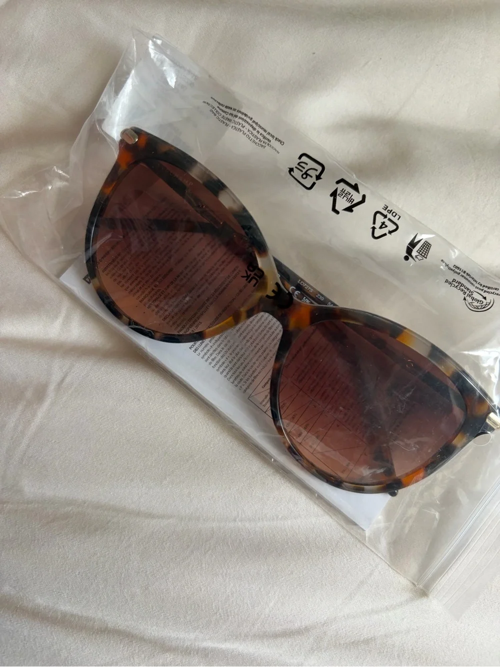 Tortoiseshell Women's Sunglasses - Brown Lenses